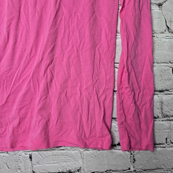 J Crew Pink Long Sleeve Turtleneck Knit Top Size Medium Cotton Blend? - Picture 5 of 8